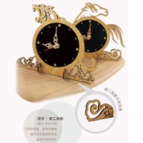 木雕造型時鐘-福虎
